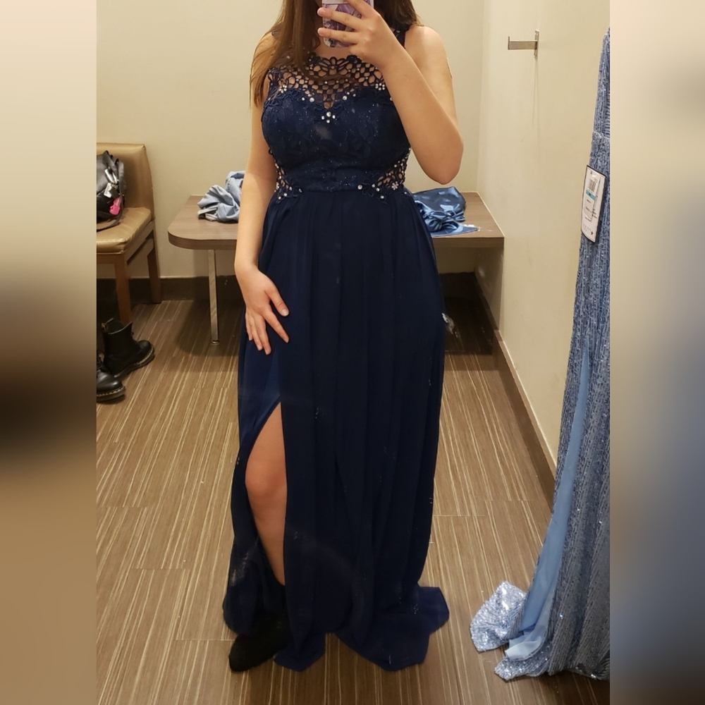 Dark blue dress